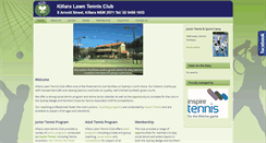 Desktop Screenshot of killaralawntennisclub.com.au